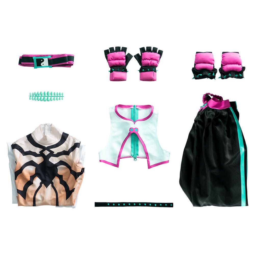 Fantástico Traje de Cosplay Juri Han Street Fighter VI - Conjunto Completo para Fãs - Estrela Cosplay
