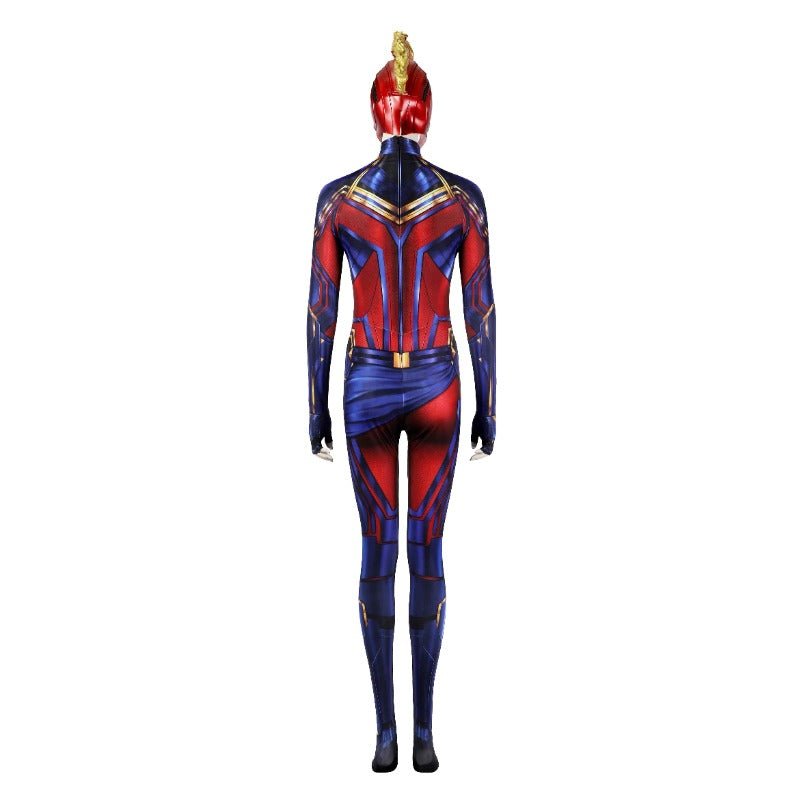 Traje de Cosplay da Capitã Marvel Carol Danvers Impressão HD - Inspirado em Avengers Endgame - Estrela Cosplay