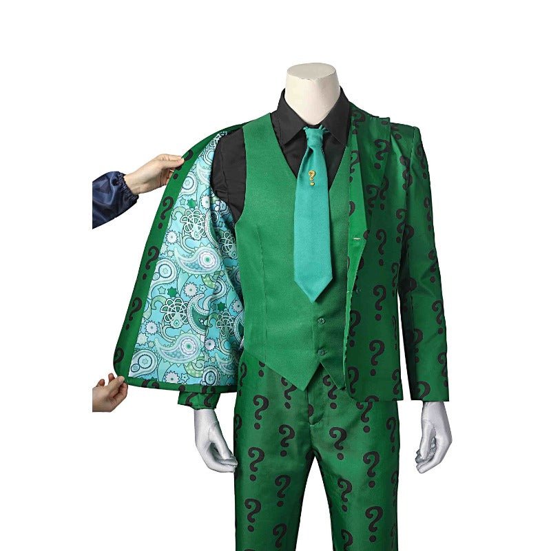Traje Riddler Edward Nygma Verde - Vilão do Batman - Fantasia para Homens - Estrela Cosplay
