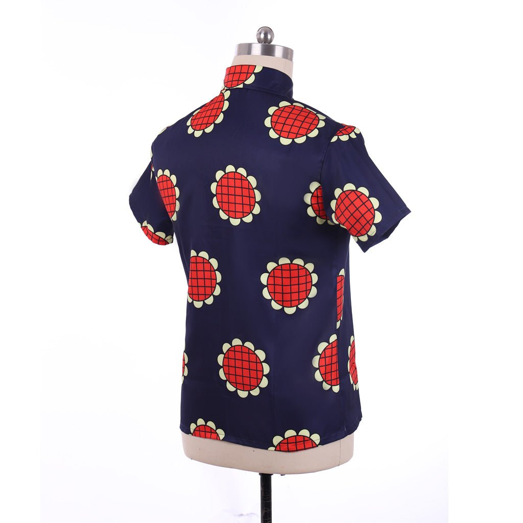 Camisa de Cosplay de Monkey D. Luffy de One Piece com Estampa de Girassol - Estrela Cosplay