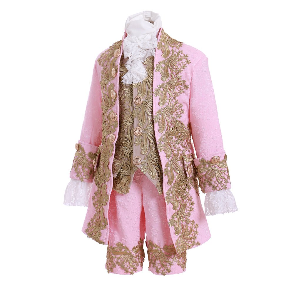 Traje Infantil Vitoriano Rococó - Vestido de Fantasia Medieval Rosa | Estrela do Cosplay Ajuste Personalizado - Estrela Cosplay