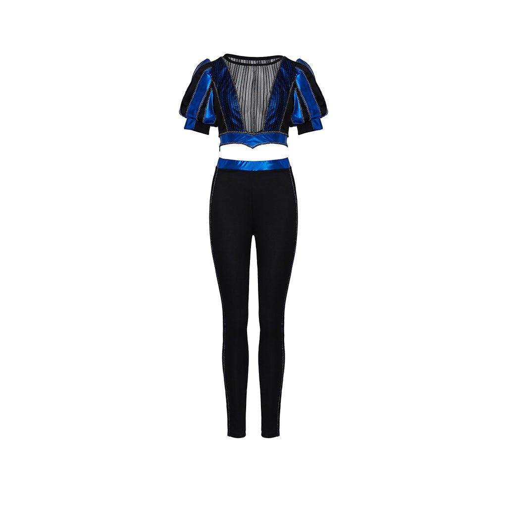 Fantasia Catherine Parr de Six the Musical | Crop Top e Calça para Mulher | Traje para Festival e Performance - Estrela Cosplay