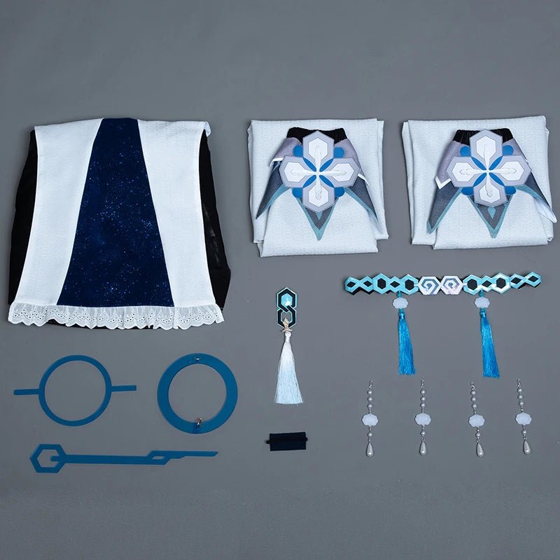 Fantasia Cosplay Guizhong de Genshin Impact - Vestido para Mulheres, Deuses de Liyue, Traje para Role Play de Halloween - Estrela Cosplay