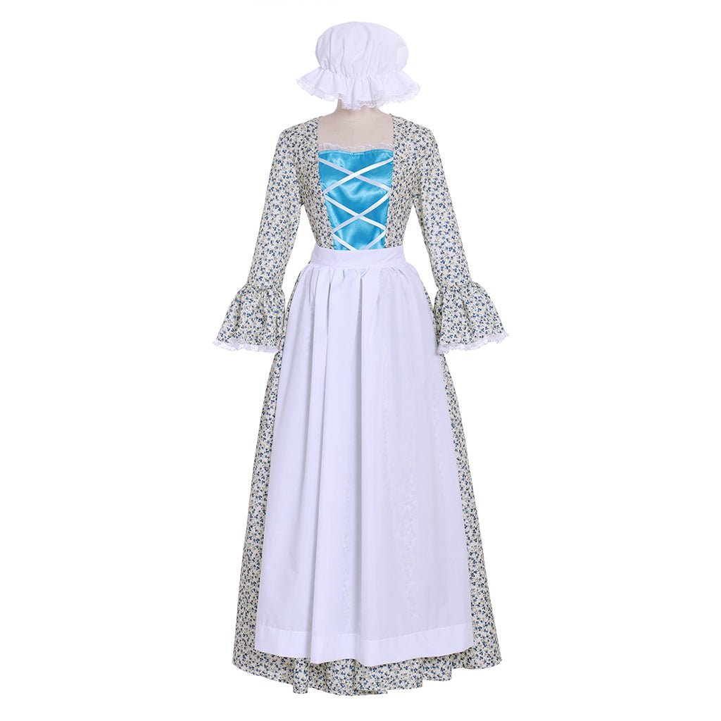 Vestido Vitoriano Pioneiro Pradera Floral para Mulheres Vestido Lolita para Eventos Temáticos - Estrela Cosplay