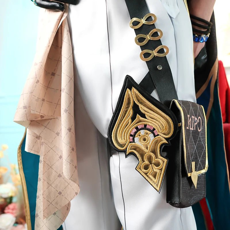 Fantasia de Cosplay Aventurine de Honkai Star Rail - Colegas de Topaz, Corporação da Paz Interastral, Traje para Homens, Festa de Halloween - Estrela Cosplay