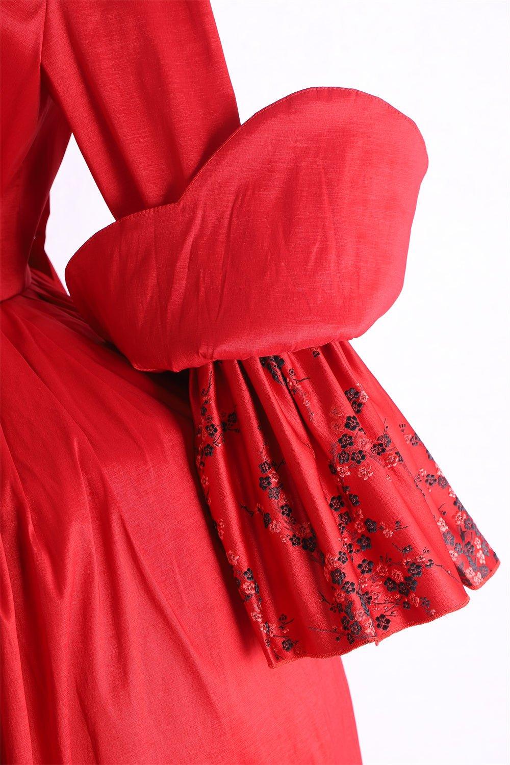 Vestido Rococó Vermelho do Século 18 com Renda - Estilo Majestoso Marie Antoinette da Estrela do Cosplay - Estrela Cosplay