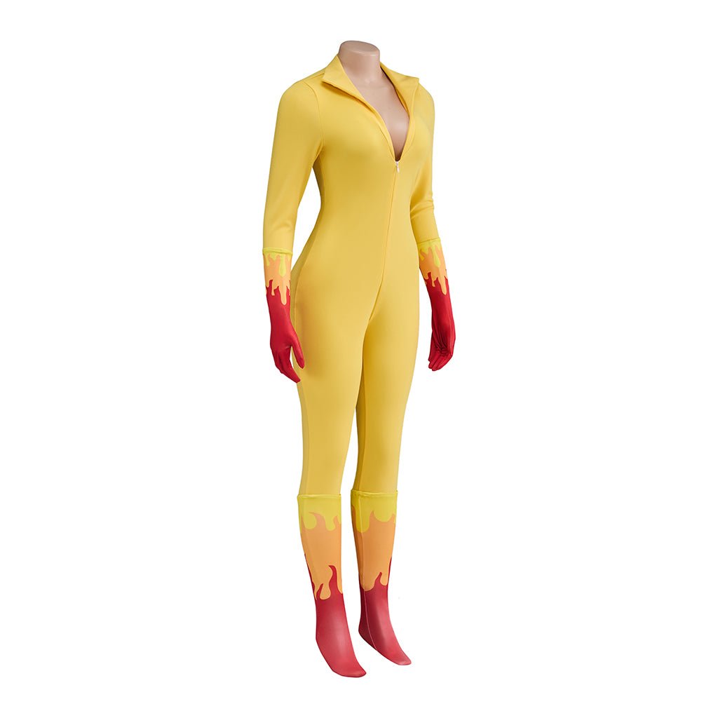 Traje de Cosplay Firestar – Amigos Espantosos Anjo Super-Herói Bodysuit - Estrela Cosplay