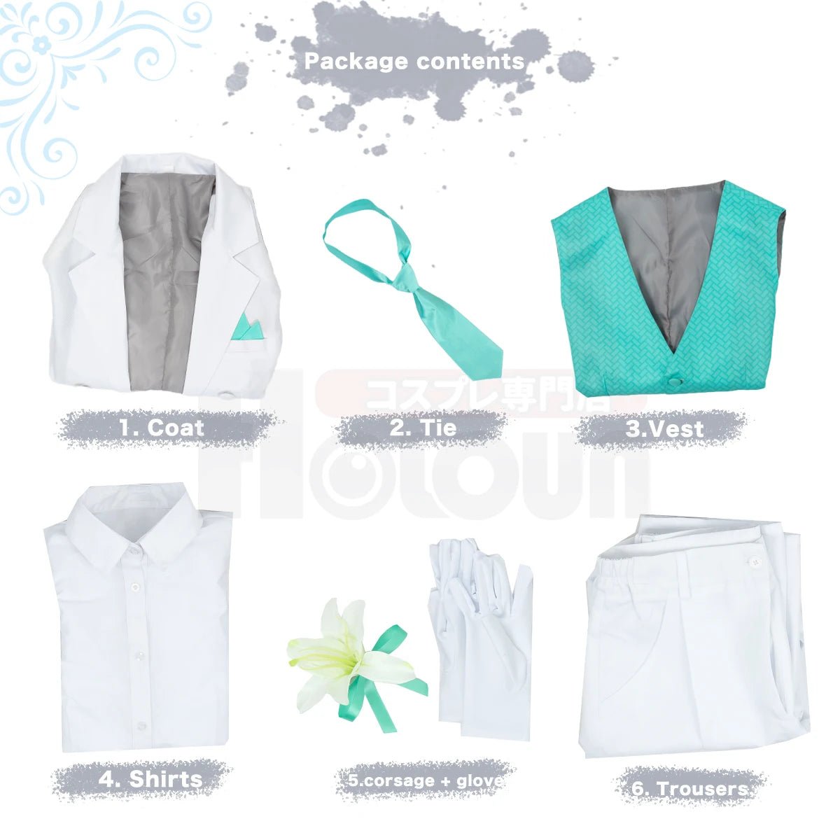 Fantasia Cosplay Rin Itoshi Blue Lock - Peruca, Tuxedo e Casaco de Cauda - Estrela Cosplay