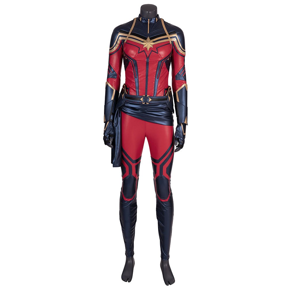 Traje de Cosplay Captain Marvel Avengers Endgame - Réplica Premium do Filme - Estrela Cosplay