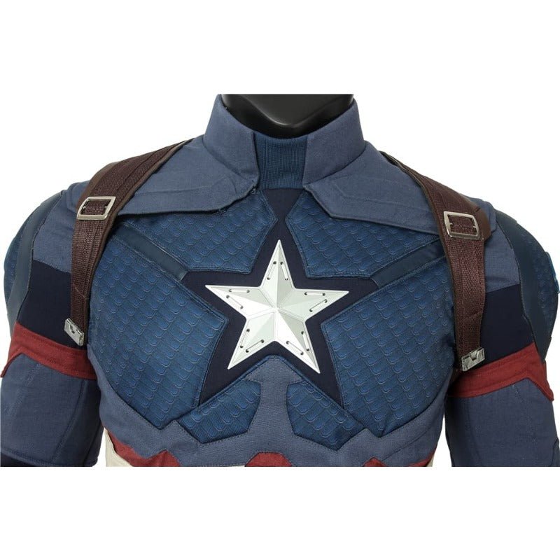 Fantasia de Cosplay Steven Rogers Capitão América - Uniforme de Herói para Halloween - Estrela Cosplay