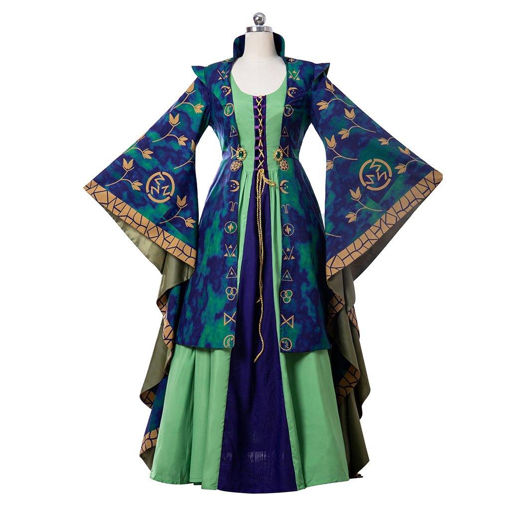 Fantasia de Cosplay de Winifred Sanderson para Mulheres | Roupa de Bruxa Verde para Halloween - Estrela Cosplay
