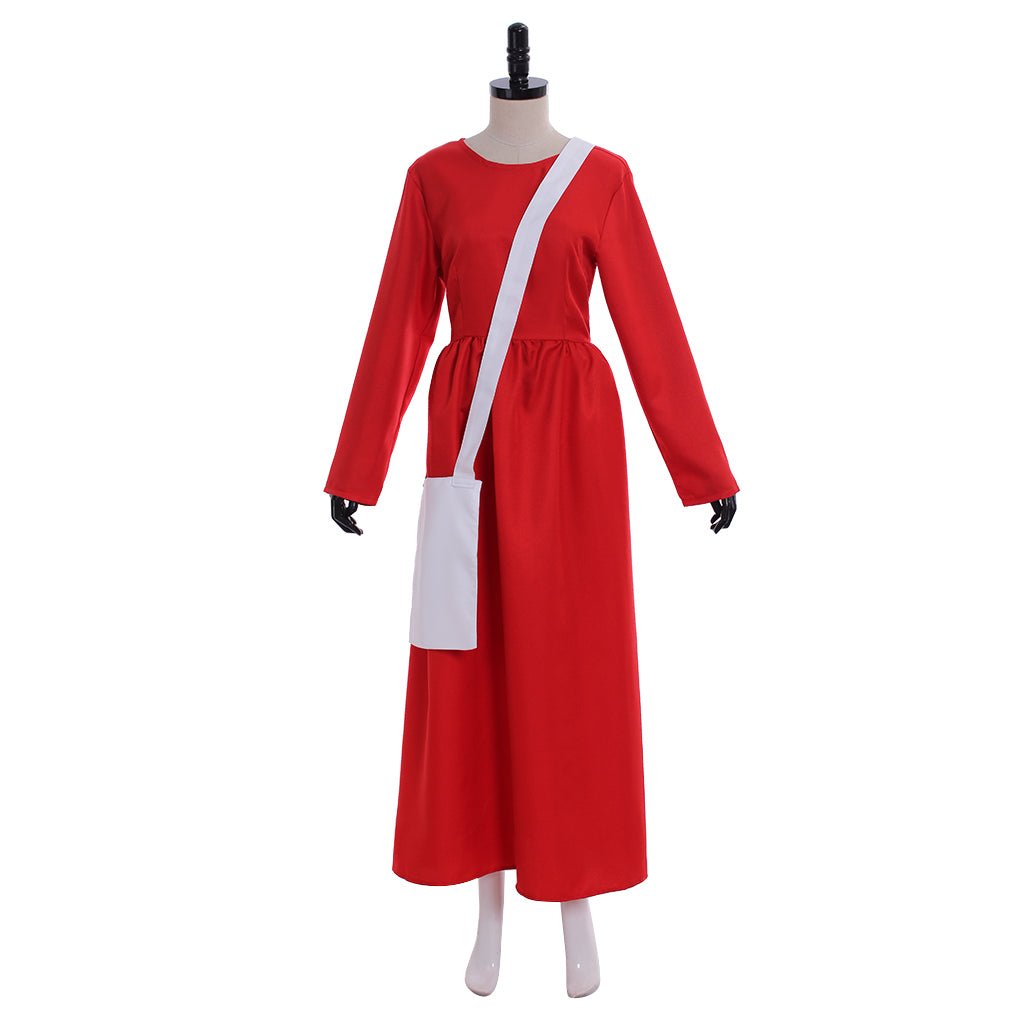 Fantasia Completa The Handmaid's Tale - Manto Vermelho, Lenço, Saia, Bolsa, Touca para Halloween - Estrela Cosplay