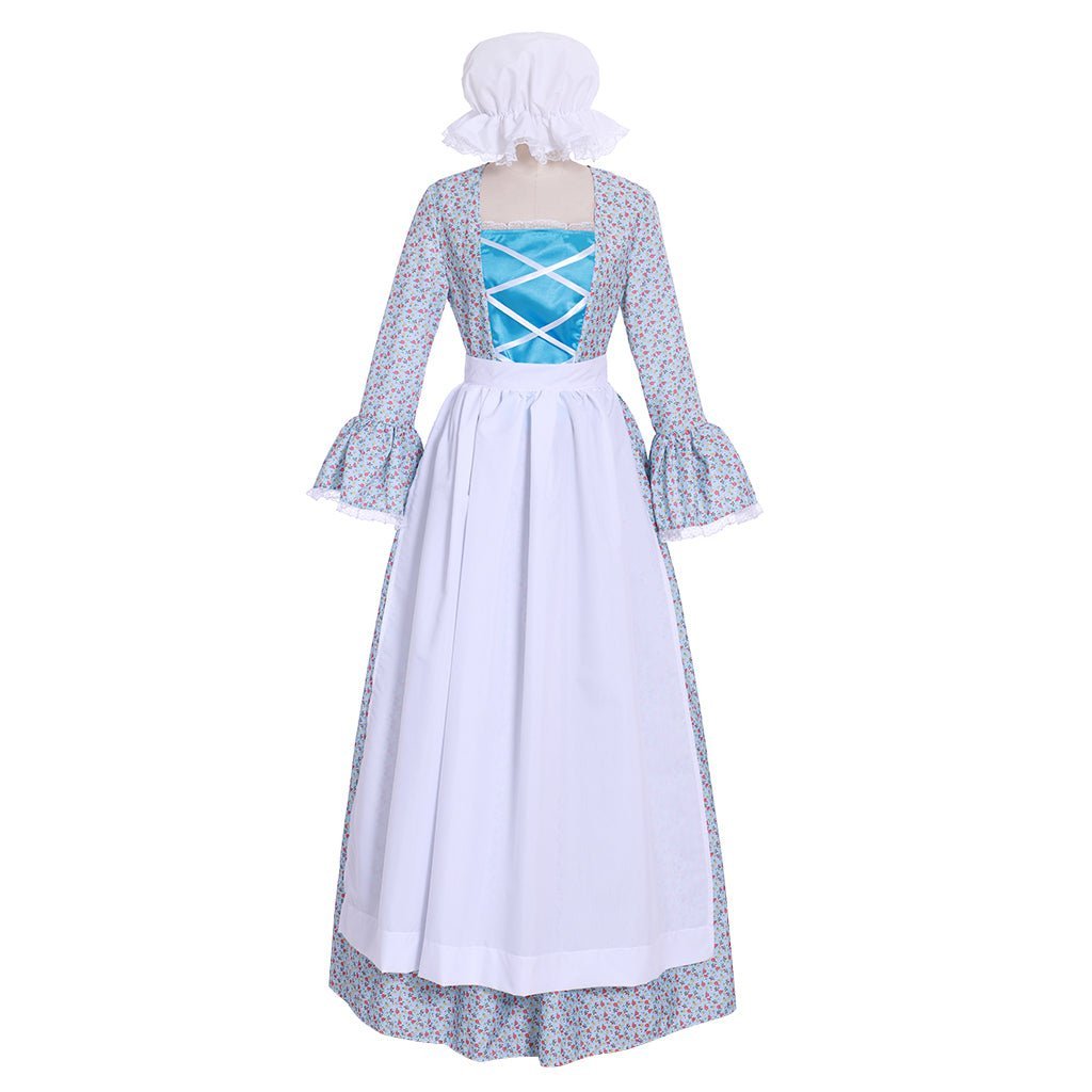 Vestido Vitoriano Pioneiro Prairie Floral Colonial para Mulheres Estilo Lolita - Estrela Cosplay