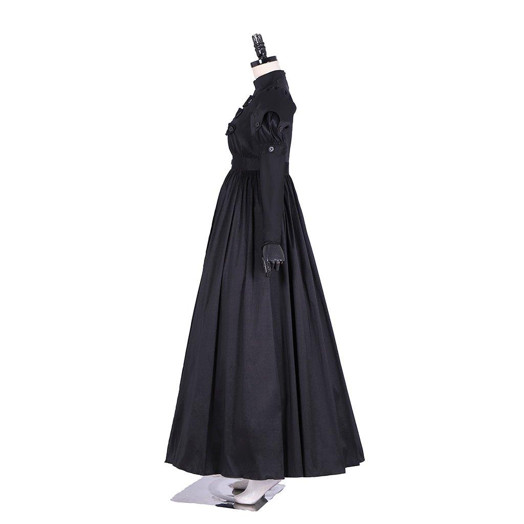 Vestido de Cosplay Eliza de Hamilton | Vestido de Baile Preto em Seda para Mulheres Adultas | Personalizado para Halloween - Estrela Cosplay