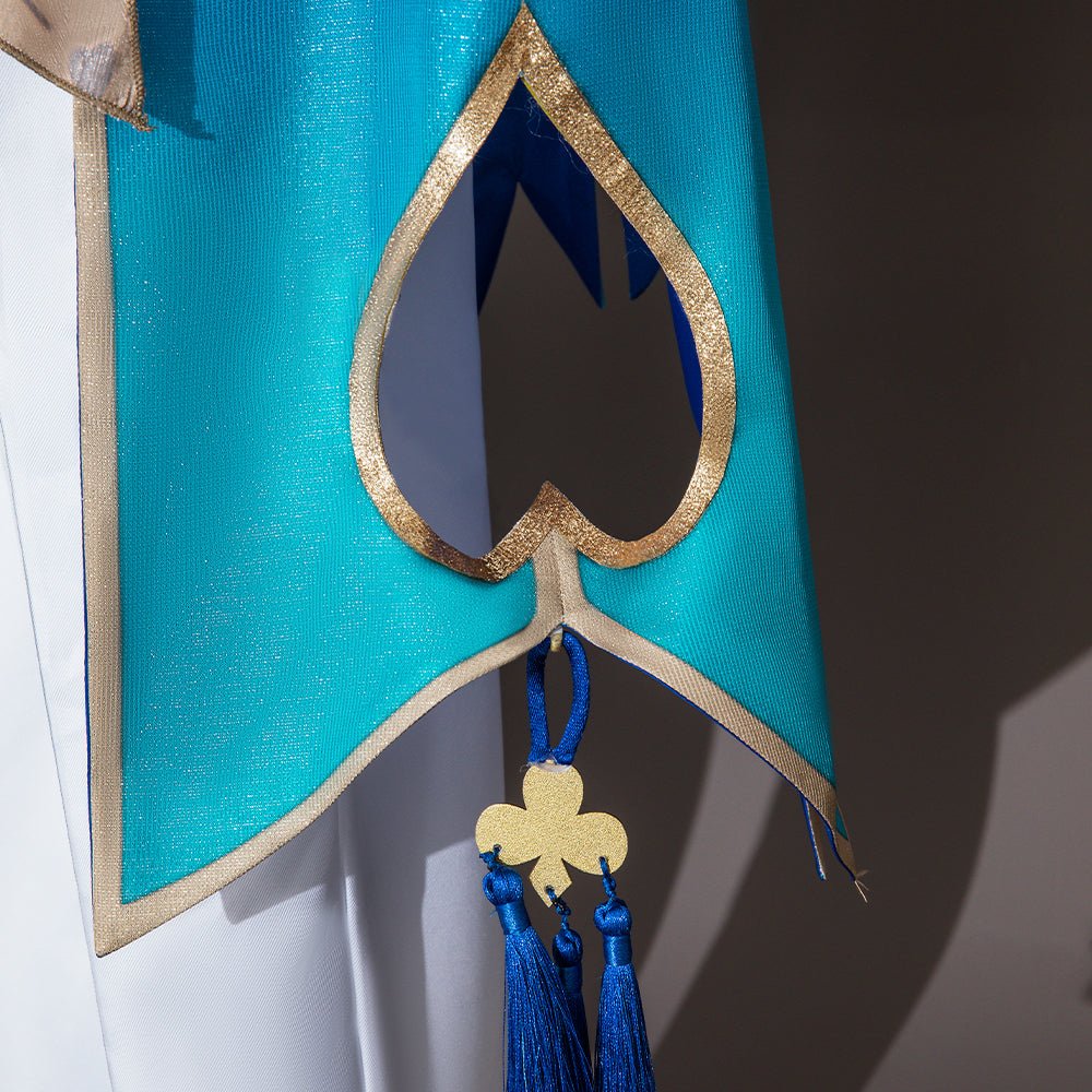 Conjunto de Peruca e Brincos Aventurine Honkai Star Rail | Acessórios de Cosplay para Homens - Estrela Cosplay