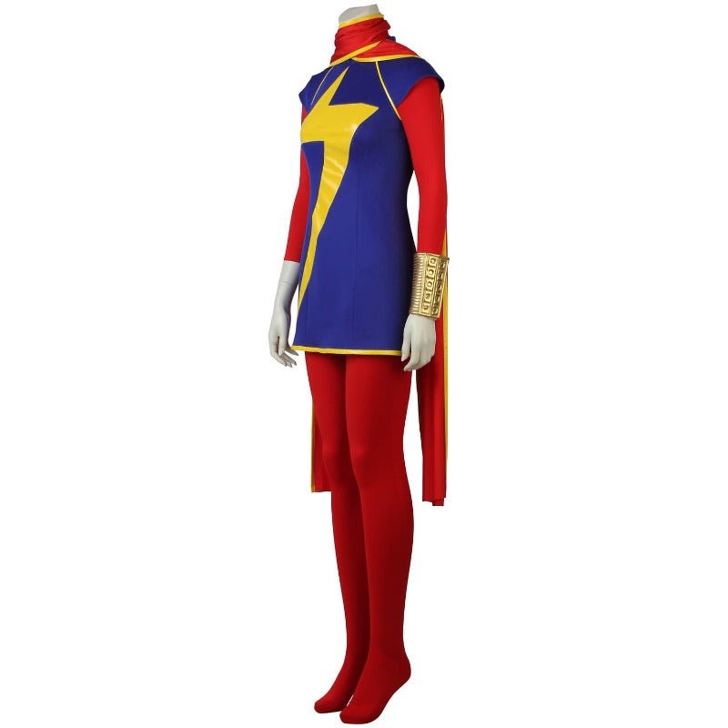 Fantasia de Kamala Khan - Macacão e Capa para Mulheres em Festas e Halloween - Estrela Cosplay