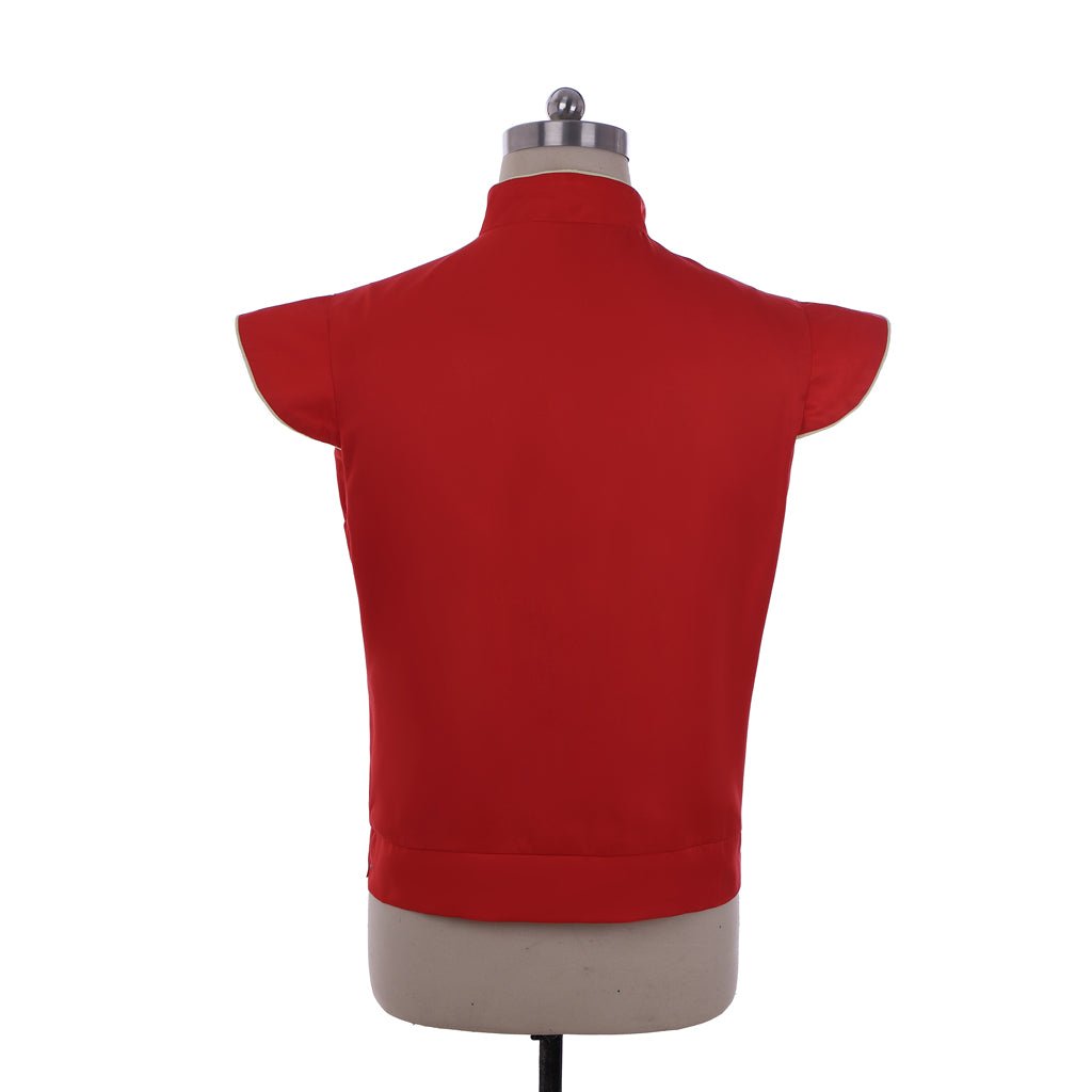 Colete Duplo Gótico Renascentista Medieval para Homens - Vermelho Retro Fantasia Cosplay | Estrela do Cosplay - Estrela Cosplay