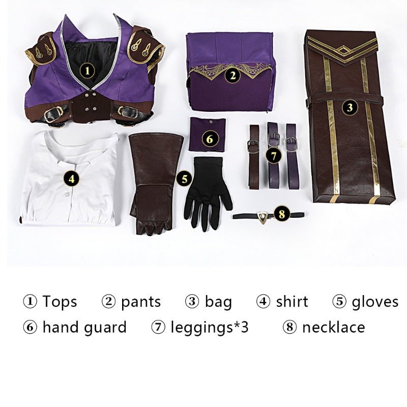 Fantasia de Cosplay Caitlyn do Jogo LOL Arcane - Conjunto Completo para Halloween e Eventos - Estrela Cosplay