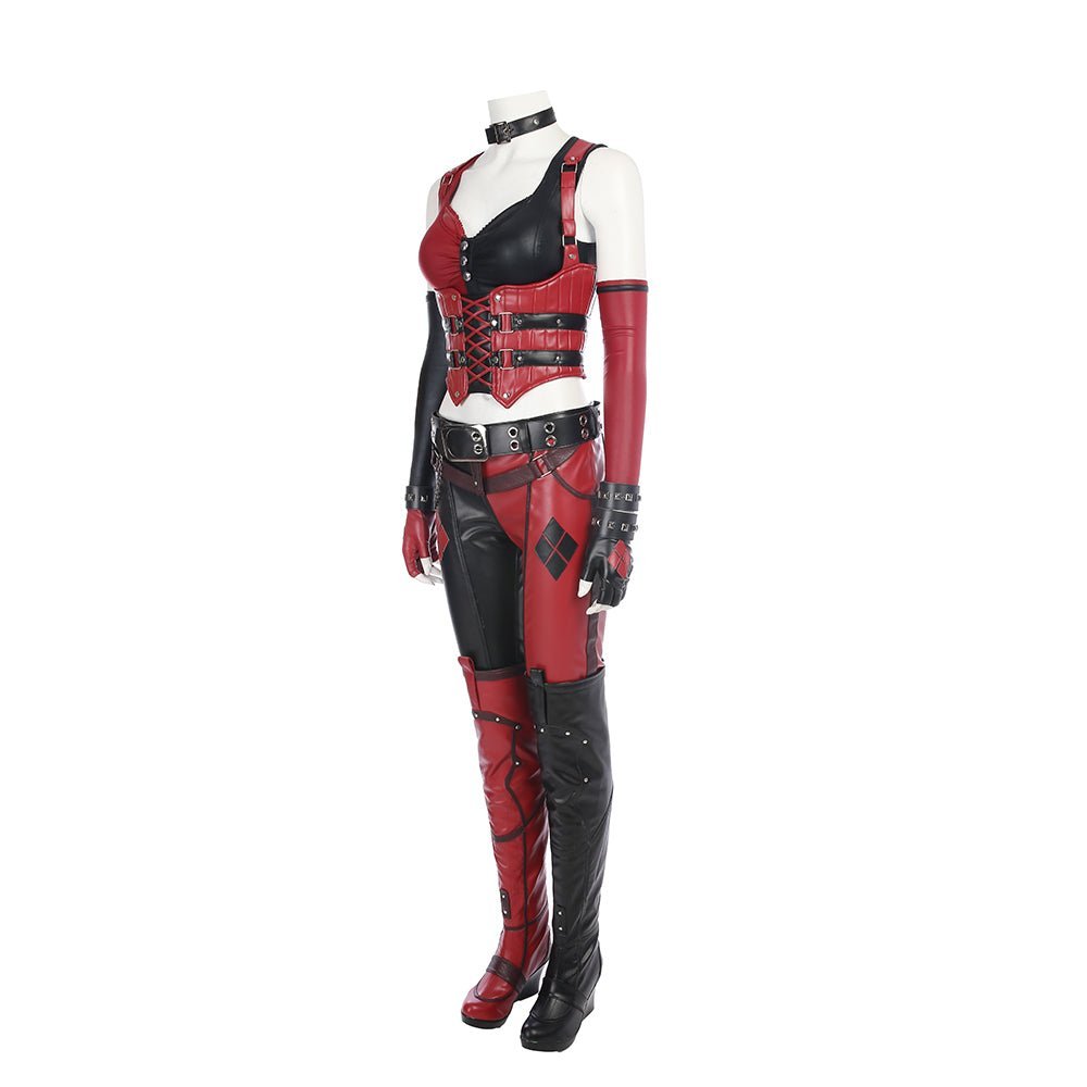 Fantasia de Harley Quinn de Batman: Arkham City - Traje de Personagem de Jogo de Alta Qualidade - Estrela Cosplay