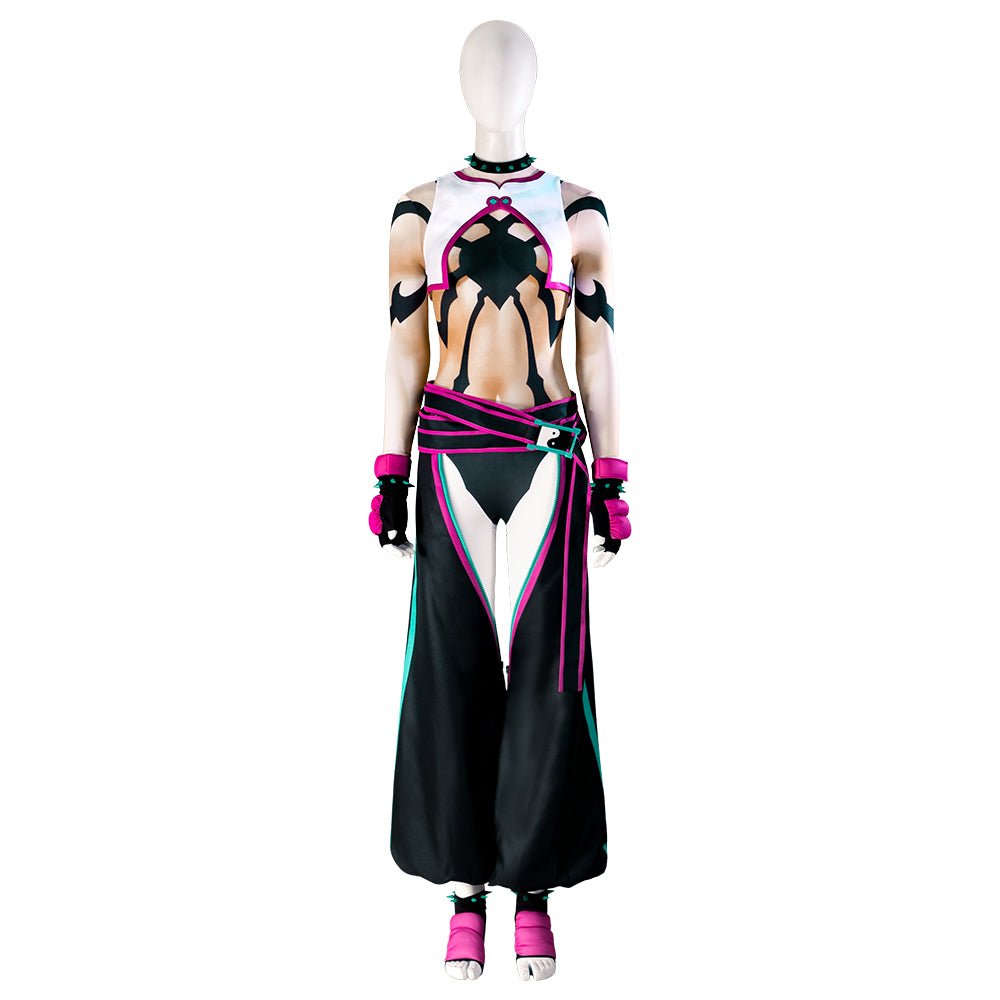 Fantástico Traje de Cosplay Juri Han Street Fighter VI - Conjunto Completo para Fãs - Estrela Cosplay