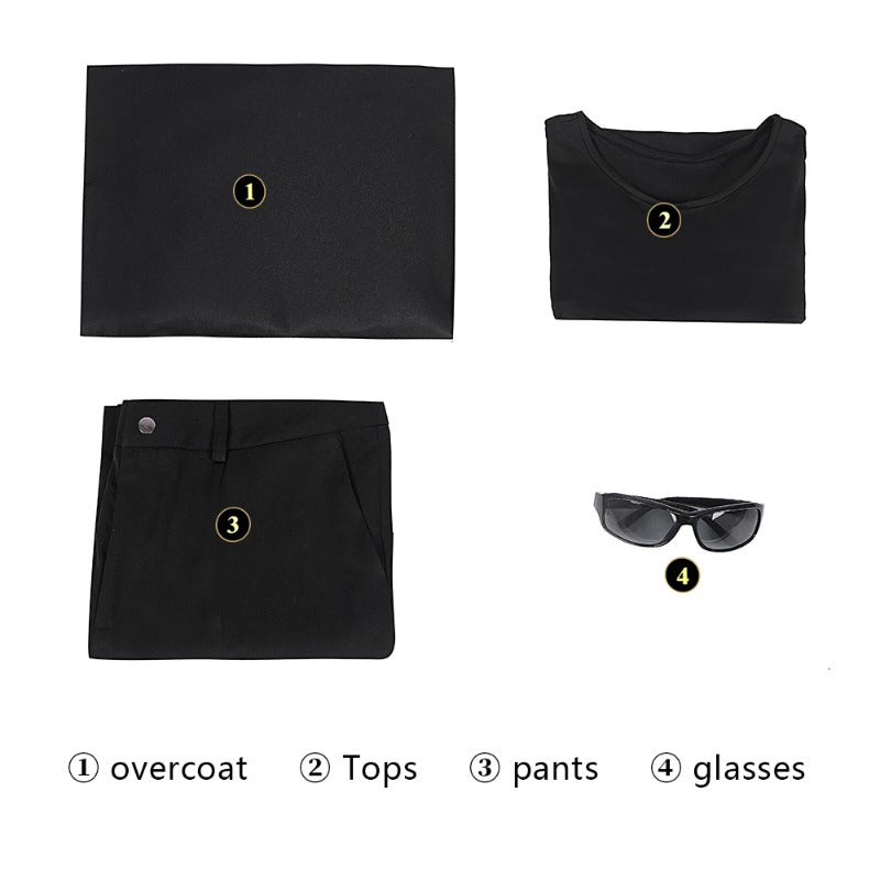 Fantasia de Neo de The Matrix Resurrections - Casaco e Calça para Halloween e Cosplay - Estrela Cosplay