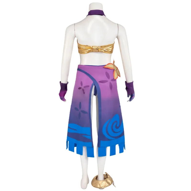 Fantasia LOL Pool Party Syndra Cosplay - Vestido Estiloso para Halloween e Carnaval - Estrela Cosplay