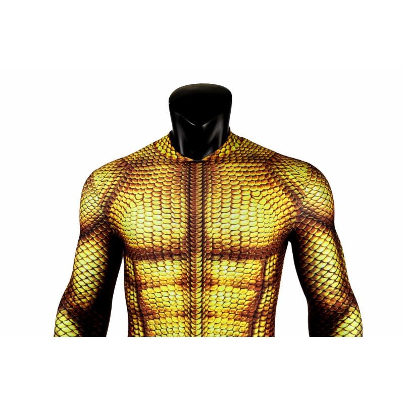 Traje de Cosplay Arthur Curry Fato Dourado – Aquaman Justice League para Homens - Estrela Cosplay