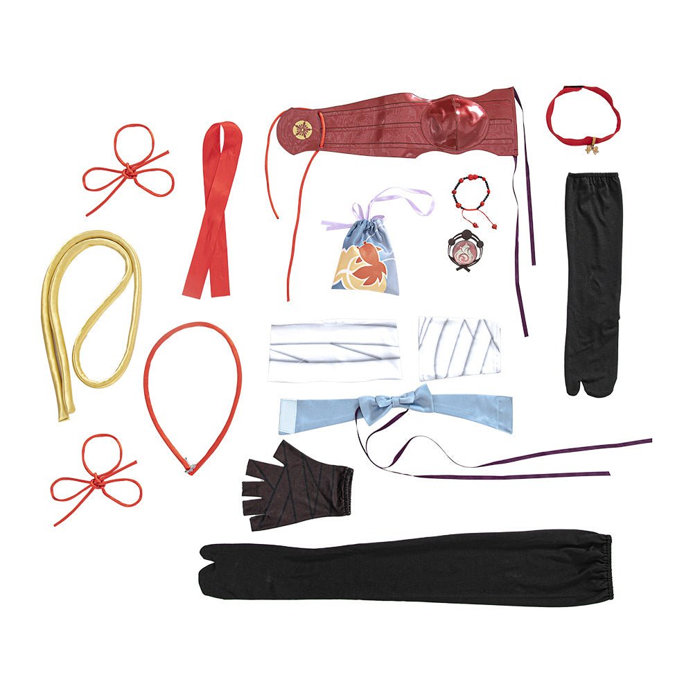 Fantasia de Cosplay Yoimiya de Genshin Impact - Traje Inspirado em Anime, Alta Qualidade, Perfeito para Roleplay - Estrela Cosplay