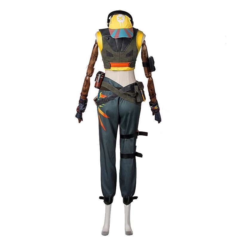 Fantasia de Cosplay Raze do Jogo Valorant para Mulheres - Uniforme Punk para Festas de Halloween - Estrela Cosplay