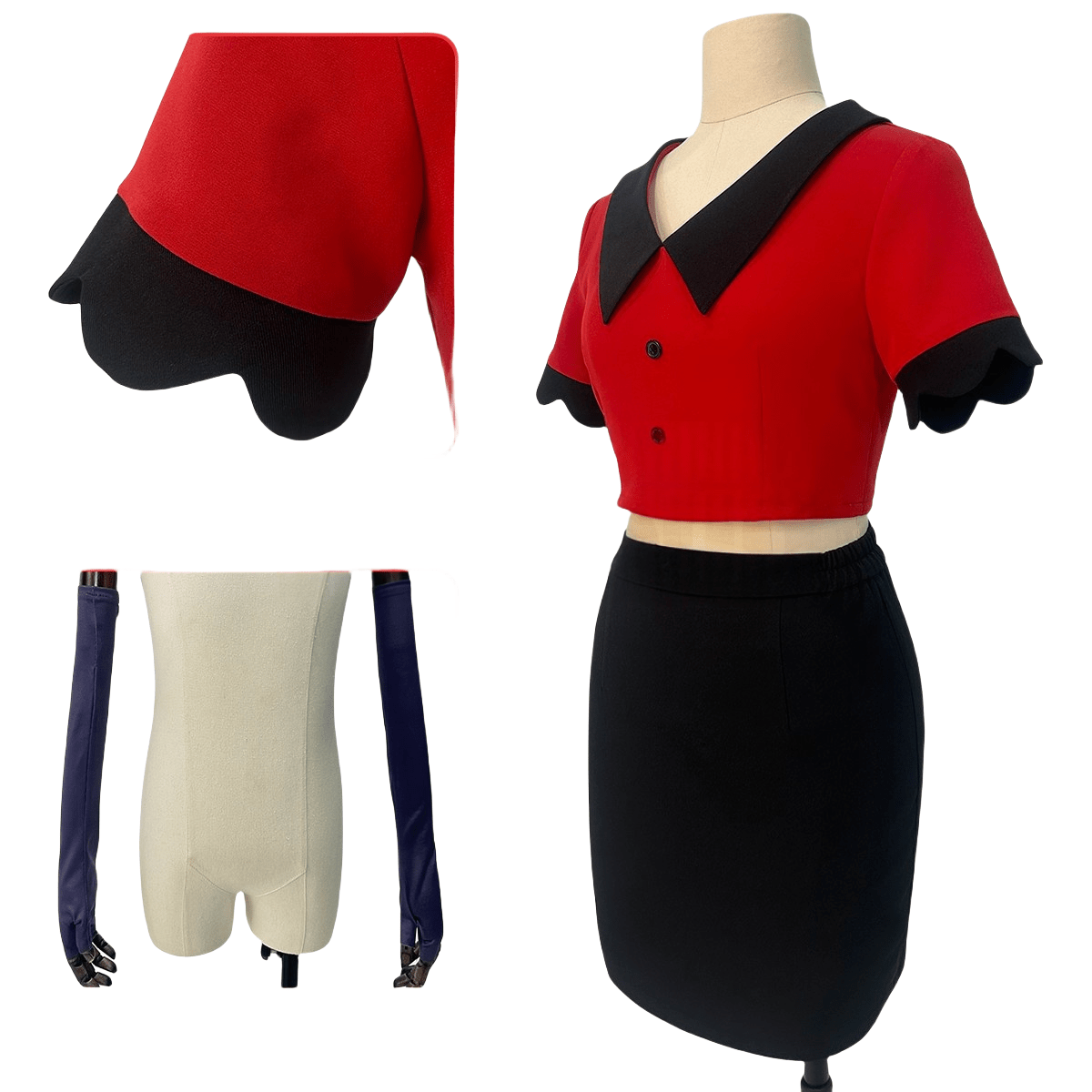 Fantasia Vaggie Hazbin Hotel Cosplay - Qualidade Premium para Fãs de Anime - Estrela Cosplay