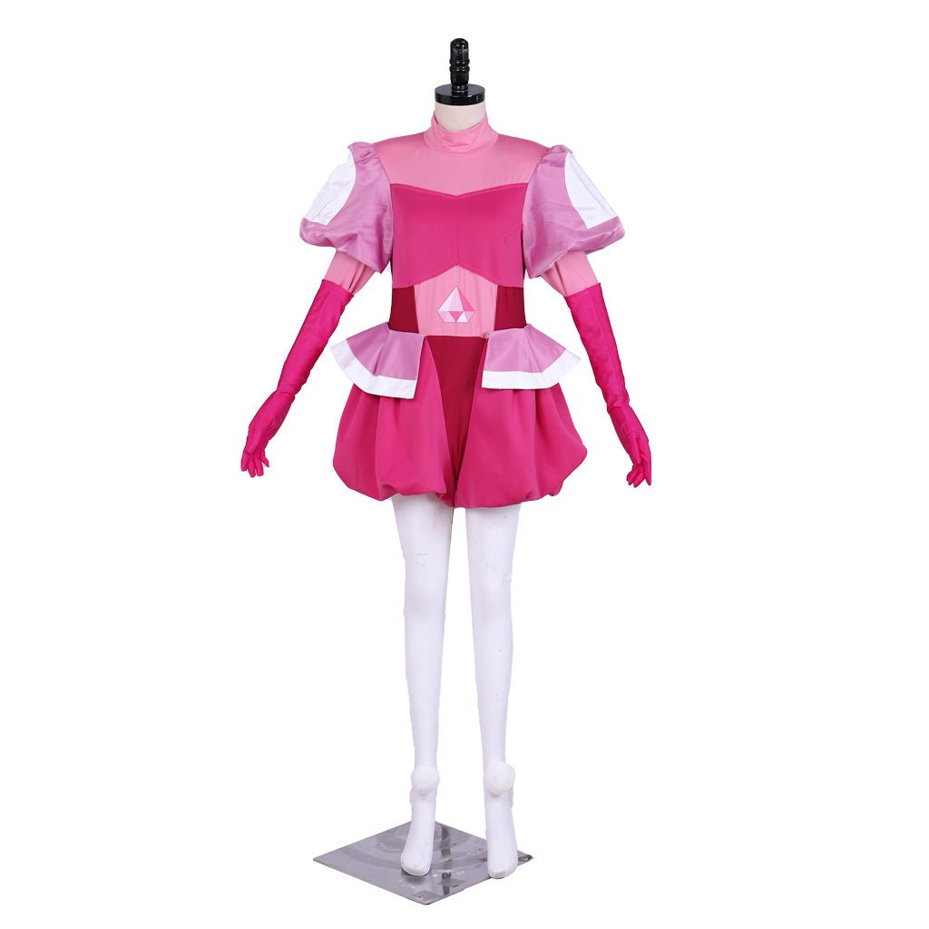Fantasia de Cosplay Spinel Gem de Steven Universe - Conjunto Completo Vestido Rosa com Luvas e Meias - Estrela Cosplay
