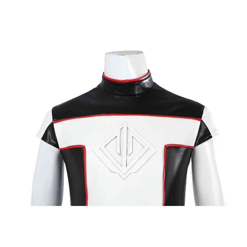 Fantasia de Mister Terrific Michael Holt - Traje de Couro Branco para Halloween - Estrela Cosplay