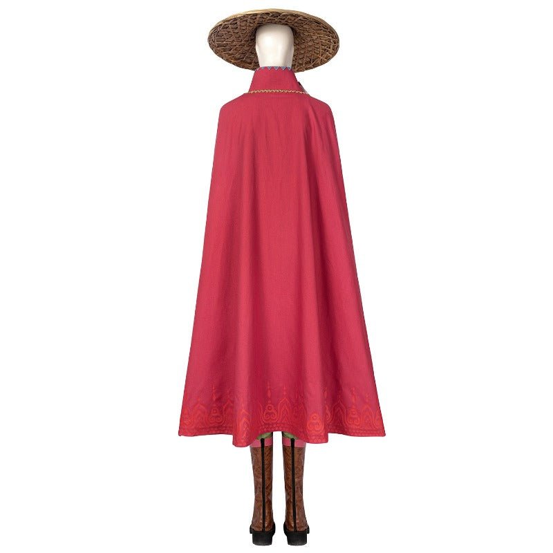 Fantasia de Raya Aventura Capa Colete Conjunto Completo Mulher Vestido Halloween Princesa Dragão - Estrela Cosplay