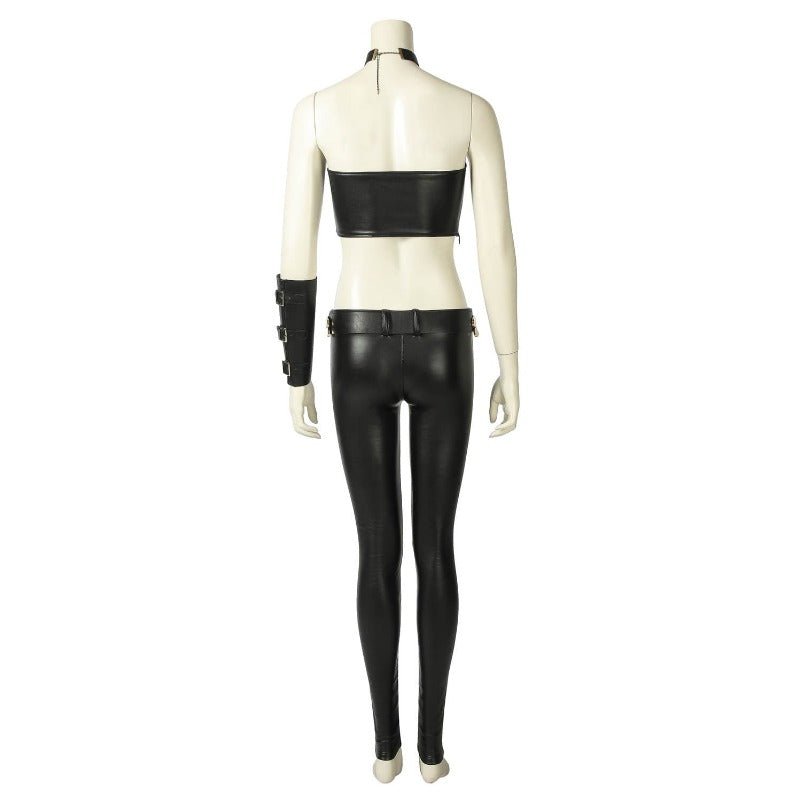 Fantasia de Trish de DMC 5 - Top Tubo e Calça de Couro Sintético Preto Conjunto Completo para Halloween - Estrela Cosplay