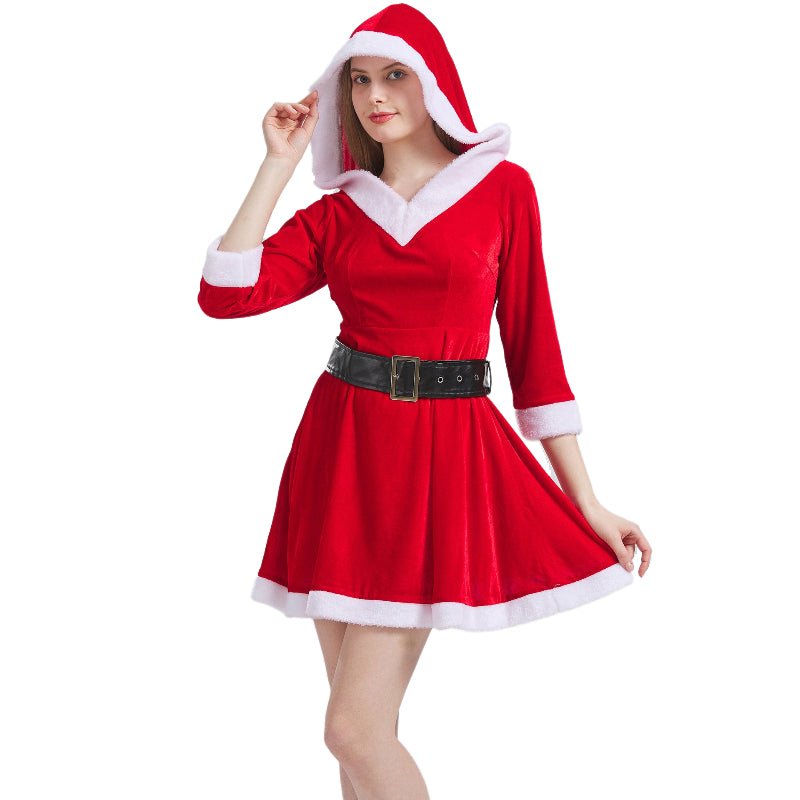 Novo vestuário medieval de Natal, roupa temática de festa de Natal, vestido de Natal para performances COS - Estrela Cosplay