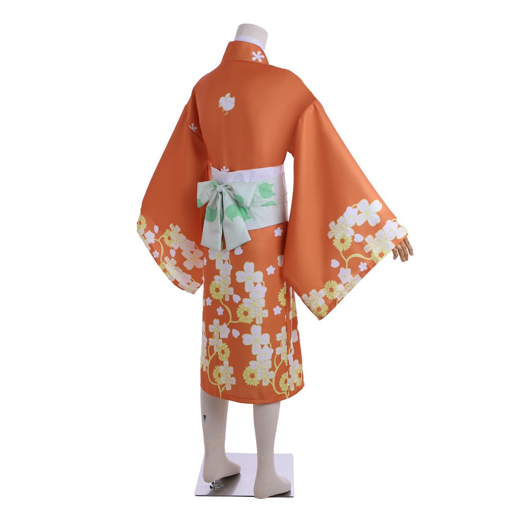 Fantasia de Cosplay Hiyoko Saionji Kimono Japonês para Mulher - Danganronpa - Estrela Cosplay