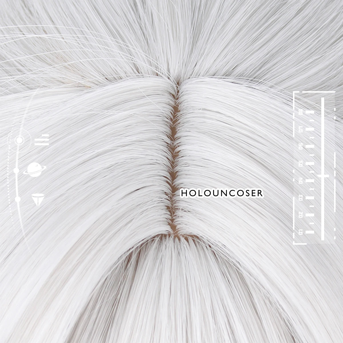 Peruca Cosplay Jing Yuan Honkai Star Rail - Rosa Rede Térmica Fibra Sintética Resistente ao Calor - Estrela Cosplay