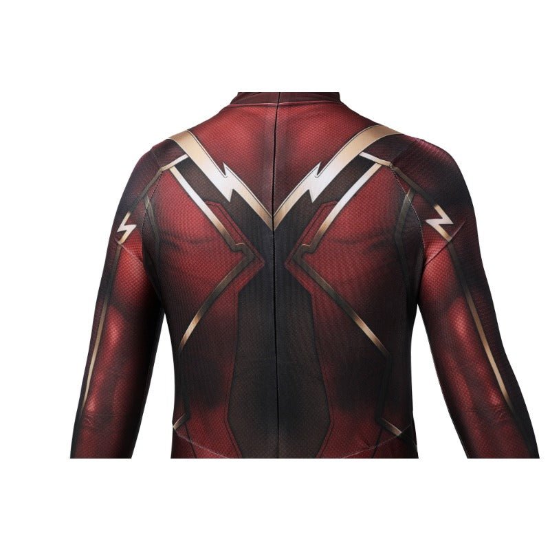 Fantasia de Cosplay do Flash Barry Allen para Crianças - Macacão Impressão 3D e Máscara - Estrela Cosplay