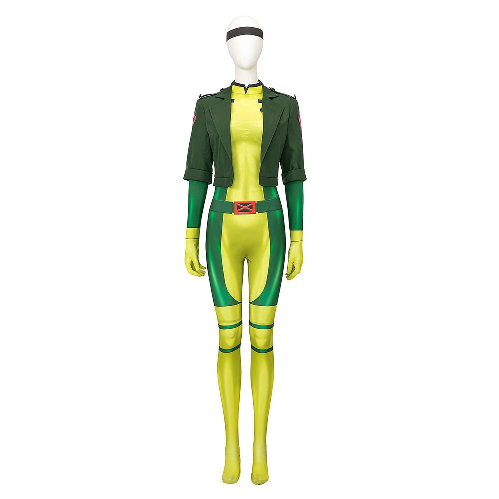 X-Men: A Série Animada - Roupa de Cosplay da Rogue - Qualidade Premium - Estrela Cosplay