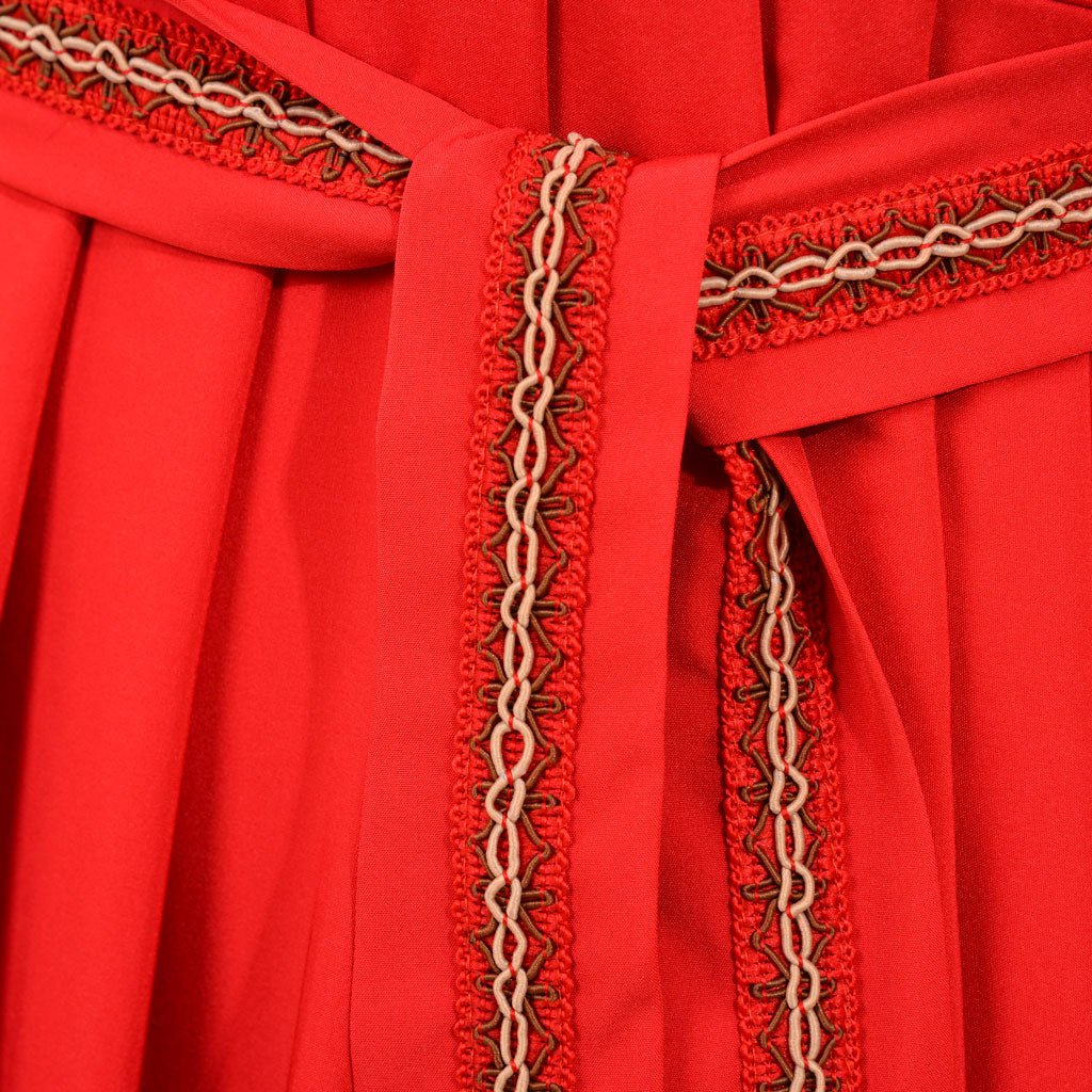 Vestido de Cosplay da Princesa Buttercup do Filme The Princess Bride - Vestido Vermelho de Manga Longa Decote em V para Adultos - Estrela Cosplay