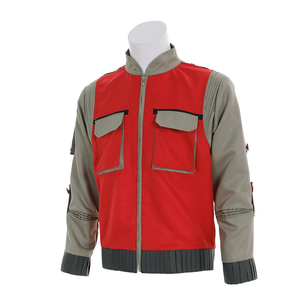 Fantasia de Cosplay Back to the Future - Jaqueta Laranja, Branca e Vermelha - Estrela Cosplay