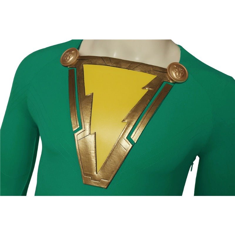 Traje de Cosplay Shazam Versão Verde – Fantasia Premium de Super-Herói para Fãs - Estrela Cosplay