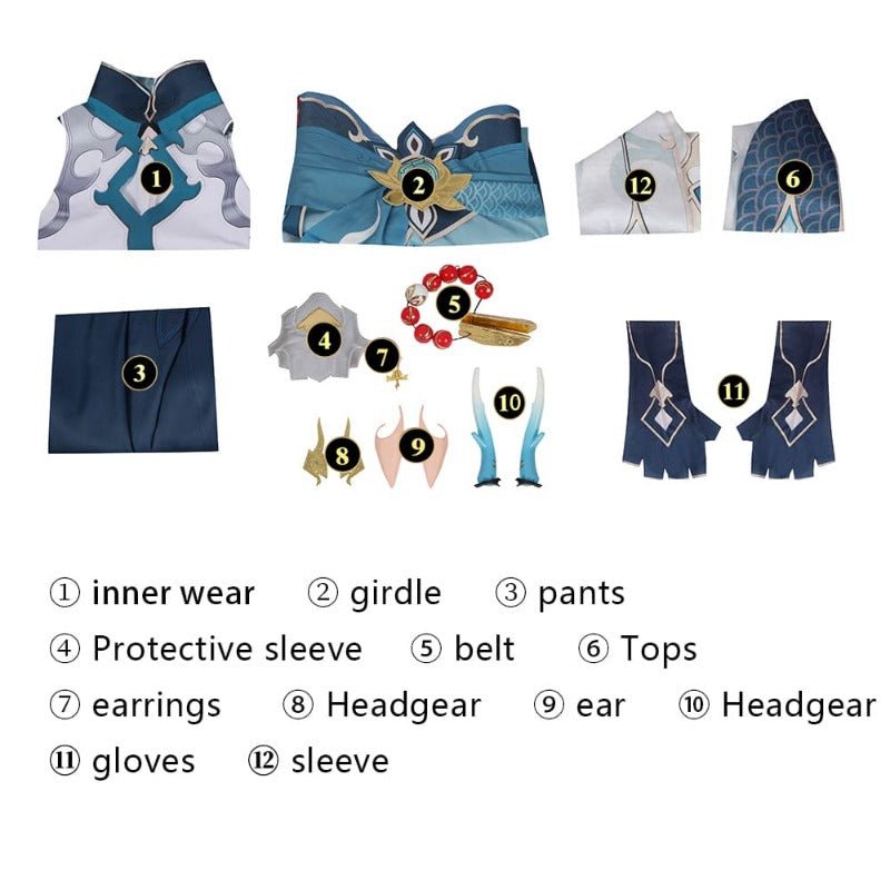 Traje de Cosplay Dan Heng Honkai: Star Rail Feito à Mão para Halloween e Eventos - Estrela Cosplay