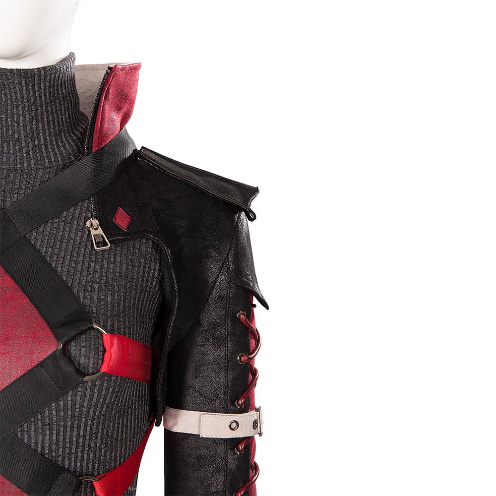 Fantasia de Cosplay Harley Quinn Gotham Knights DC Game - Qualidade Premium - Estrela Cosplay