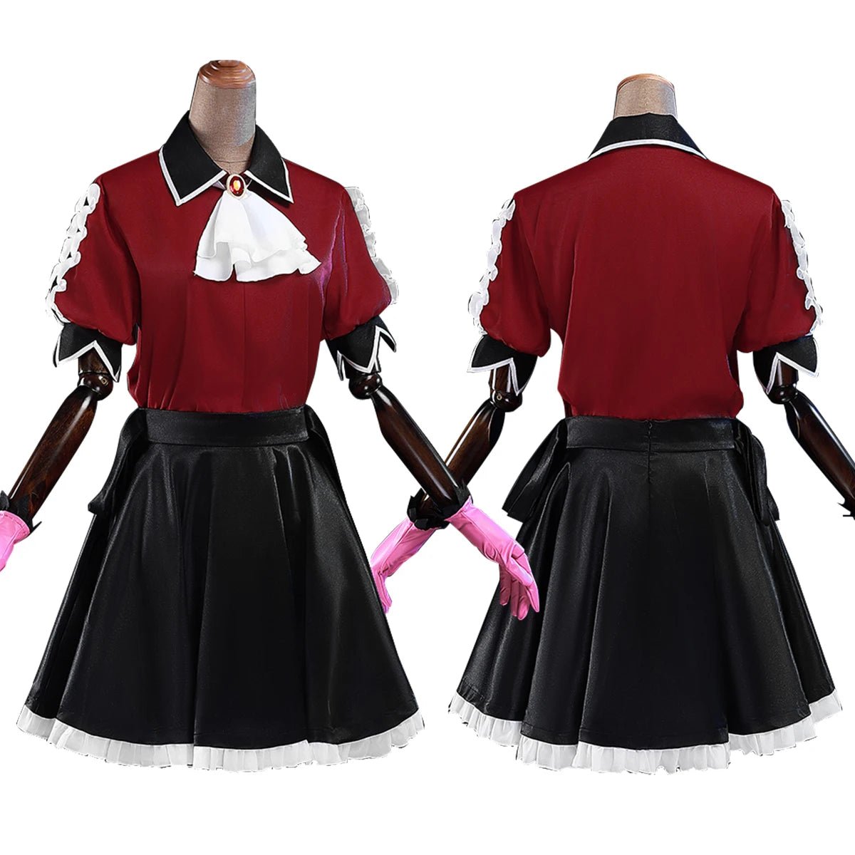 OSHI NO KO Anime Arima Kana Fantasia de Cosplay Peruca Camisa Saia Rosa Rede Fibra Sintética Halloween Natal - Estrela Cosplay