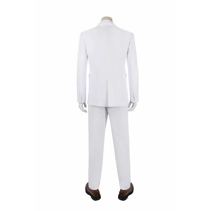 Traje de Cosplay Joker 2 Arthur Fleck Branco - Conjunto Completo Terno, Camisa, Colete, Calça, Gravata - Estrela Cosplay