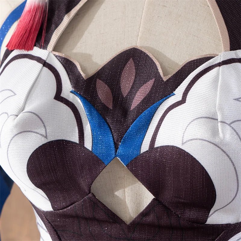 Fantasia de Cosplay Yukong Honkai Star Rail Estilo Raposa para Mulheres - Vestido para Halloween, Carnaval e Festas Temáticas - Estrela Cosplay