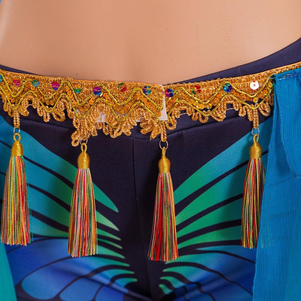 Fantasia Britney Spears Escrava Vestido Azul Dança | Traje de Cosplay - Estrela Cosplay