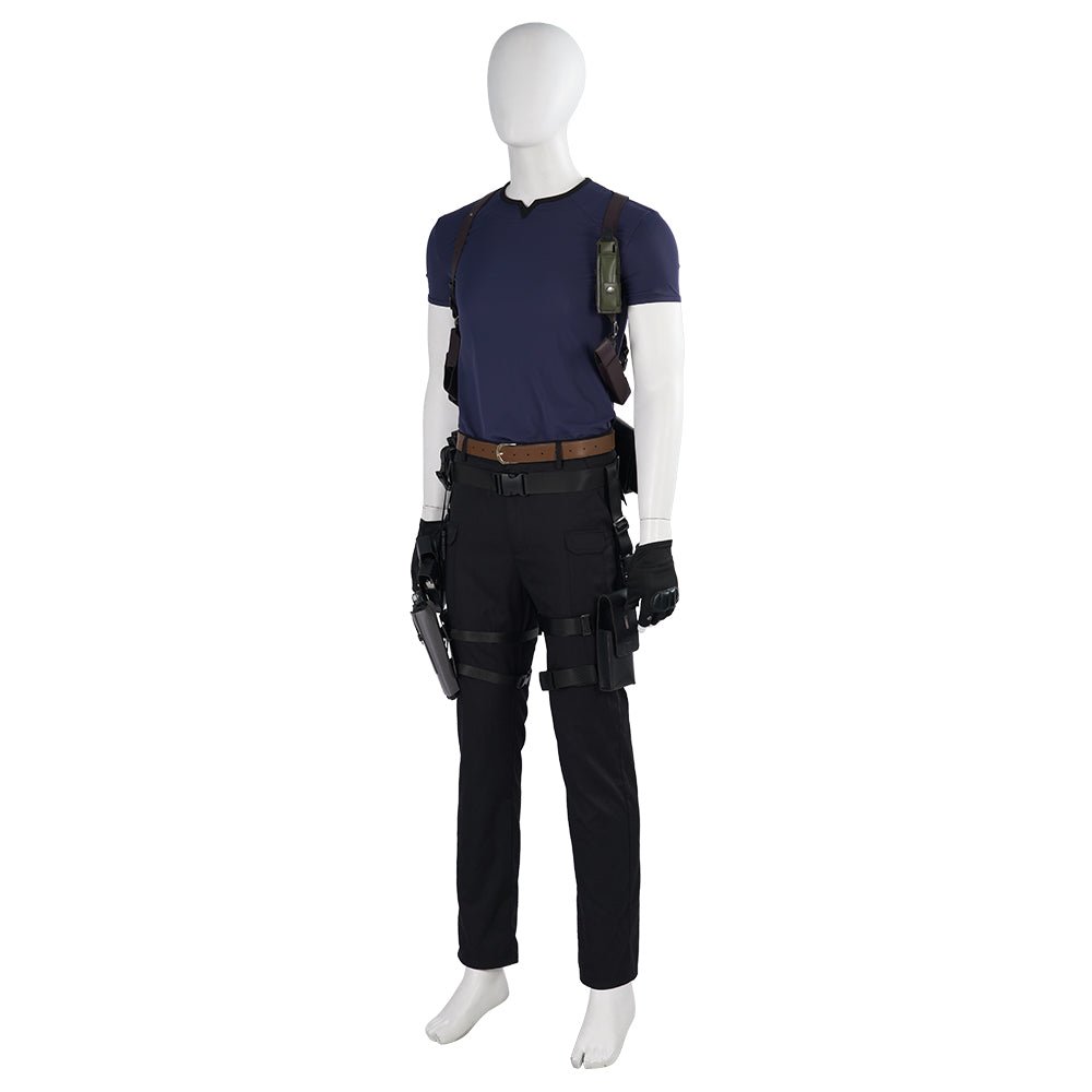 Traje de Cosplay de Leon do Resident Evil 4 - Conjunto Completo para Homens em Halloween e Eventos de Jogos - Estrela Cosplay