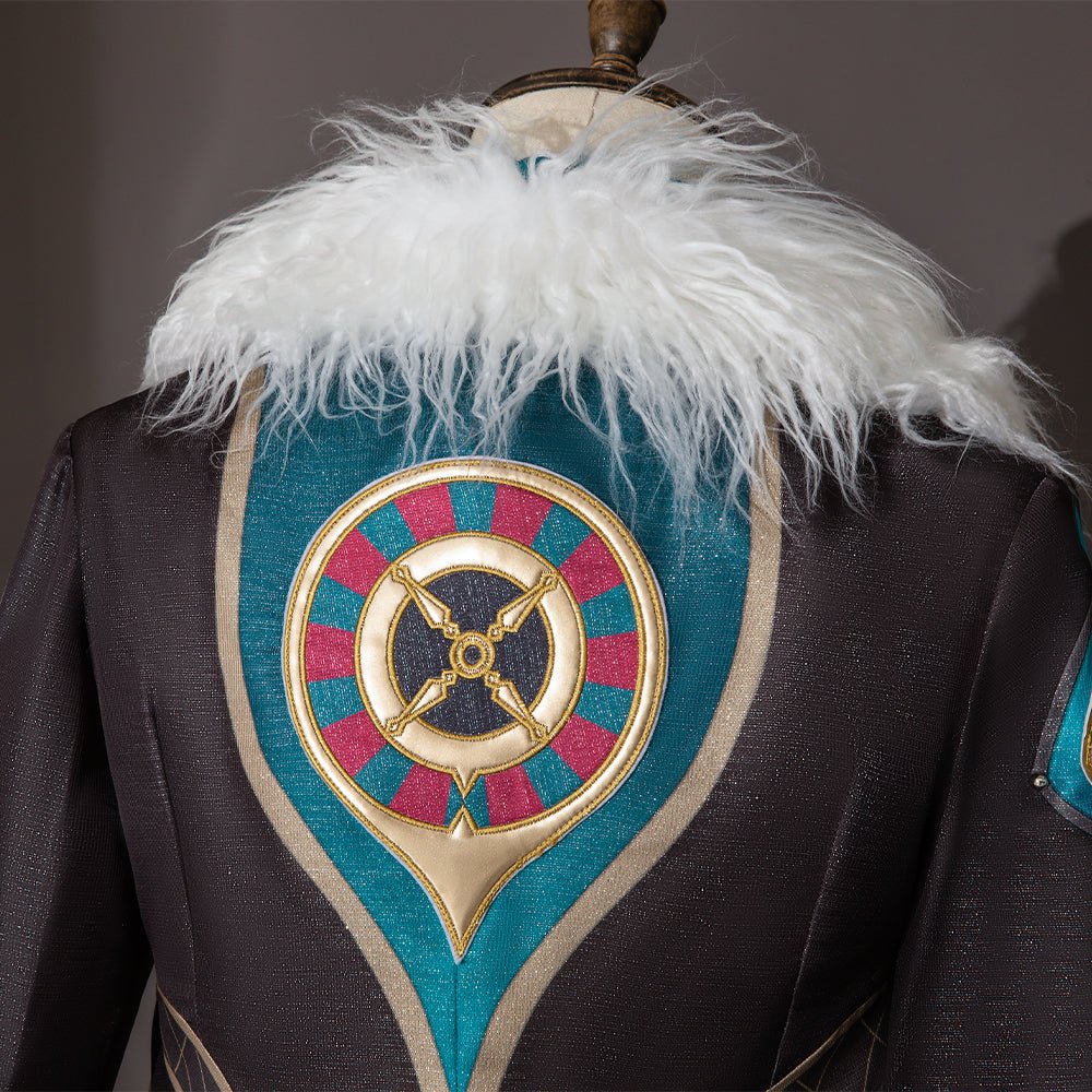 Conjunto de Peruca e Brincos Aventurine Honkai Star Rail | Acessórios de Cosplay para Homens - Estrela Cosplay